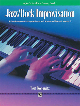 Book cover for Alfred's Basic Jazz/Rock Course - Jazz/Rock Improvisation (Level 1)