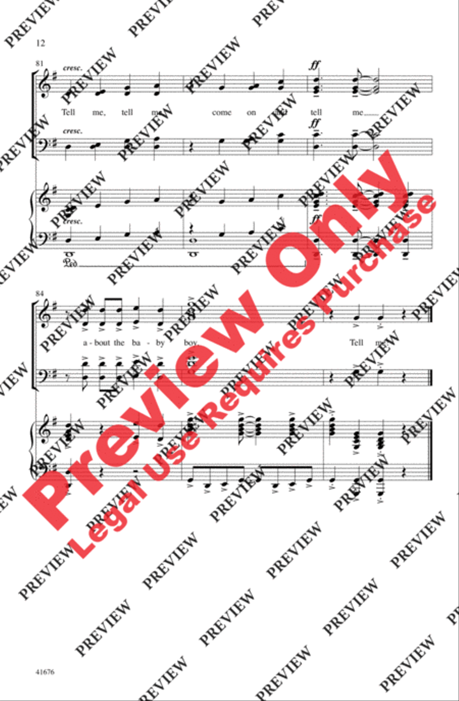Tell Me, Tell Me! - SoundTrax CD (CD only) Choir scores gallery preview page 12