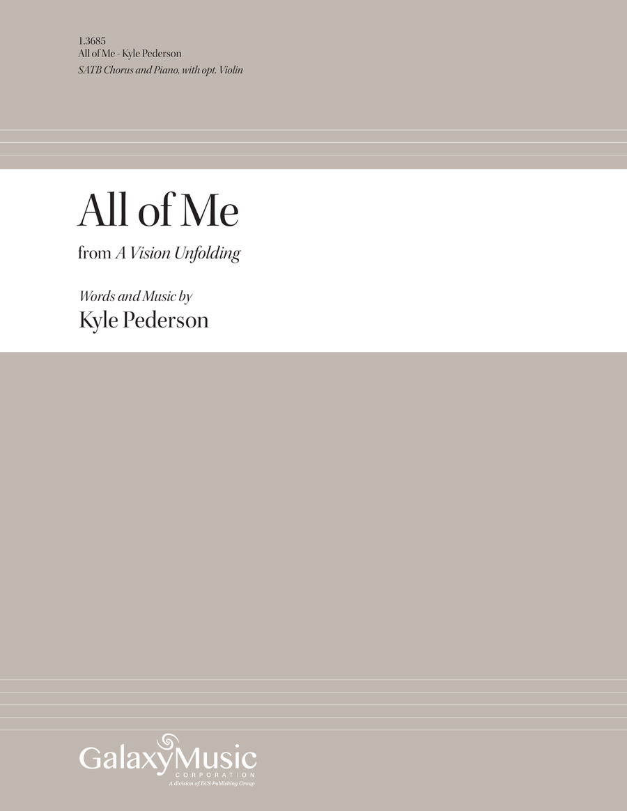 All of Me 4-Part scores gallery preview page 1