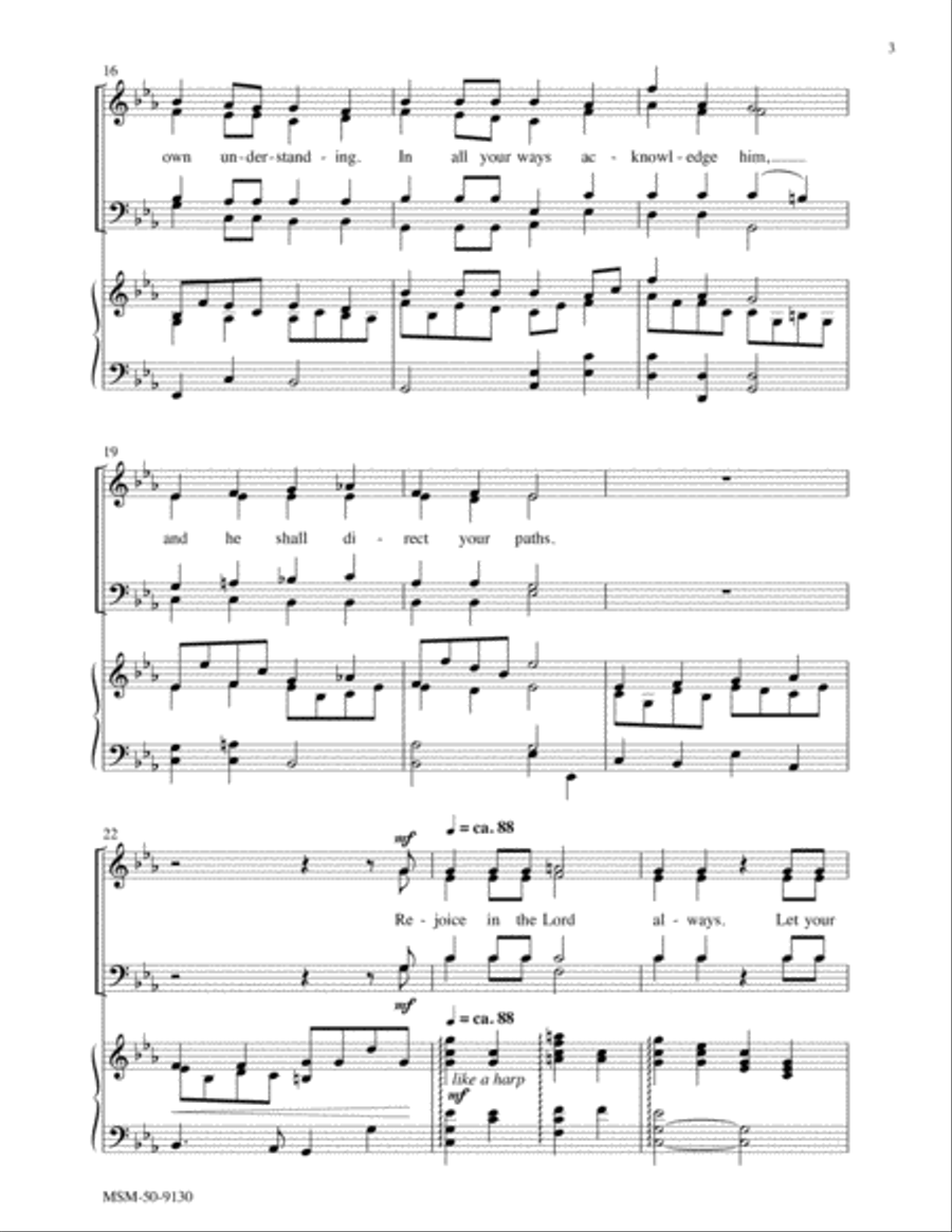 Trust In the Lord 4-Part scores gallery preview page 4