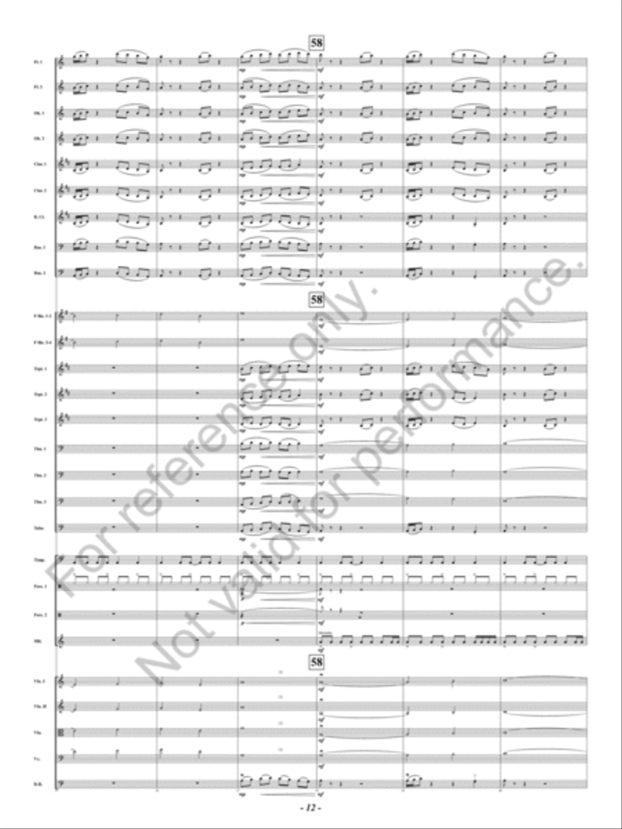 Red Concert Band scores gallery preview page 13