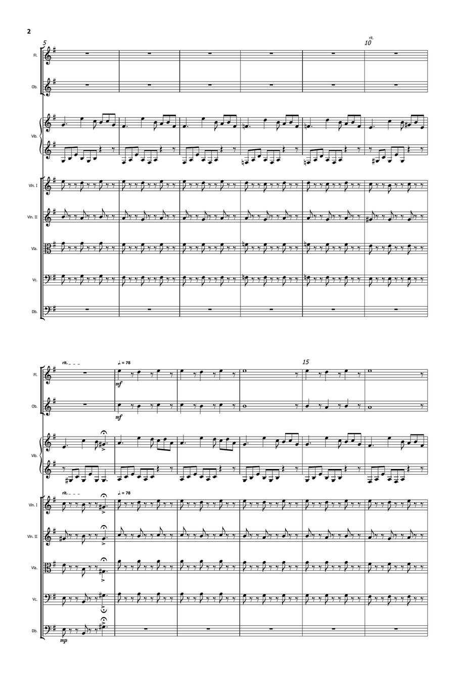 Underwater Dance String Orchestra scores gallery preview page 2