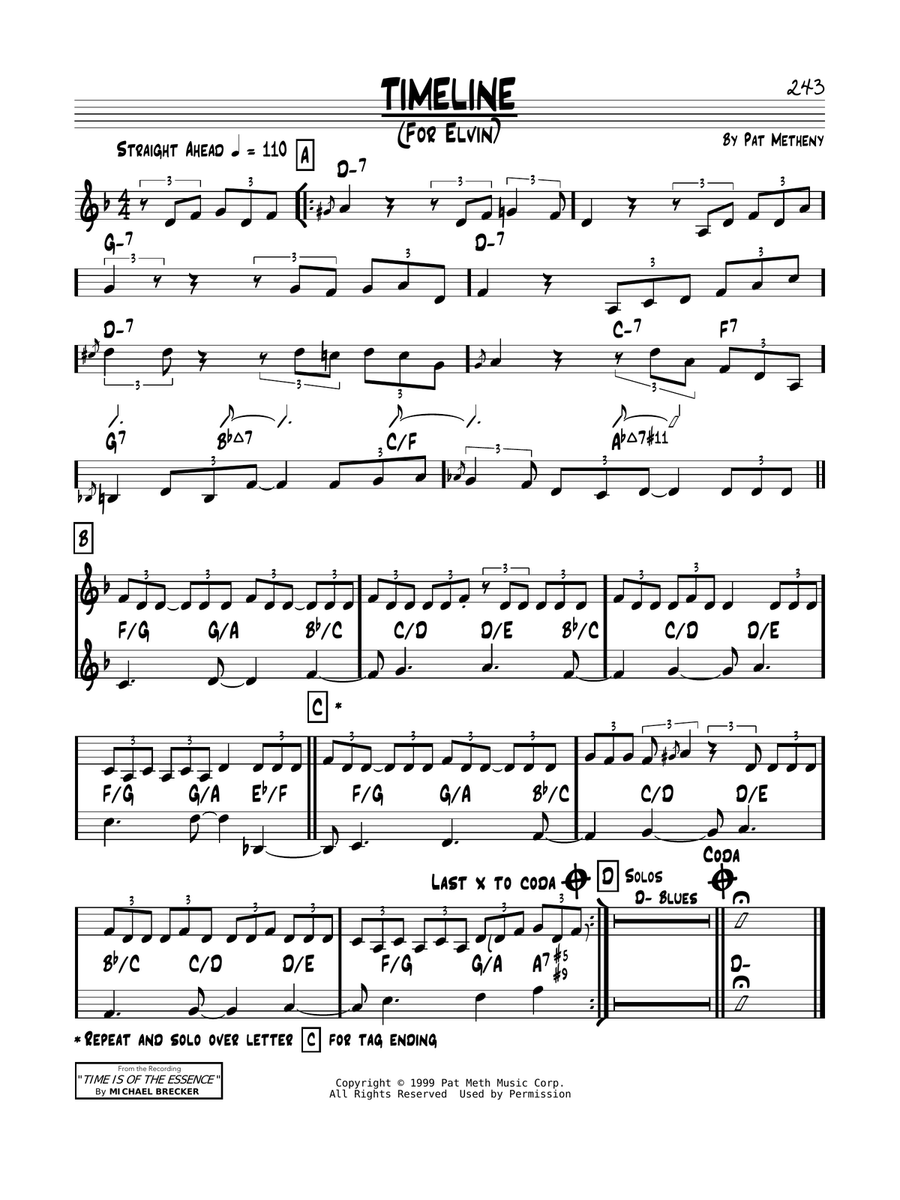 Timeline Timeline Piano scores gallery preview page 1