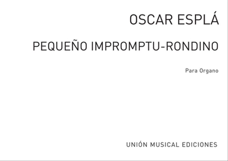Pequeno Impromptu Pequeno Impromptu Organ scores gallery preview page 1