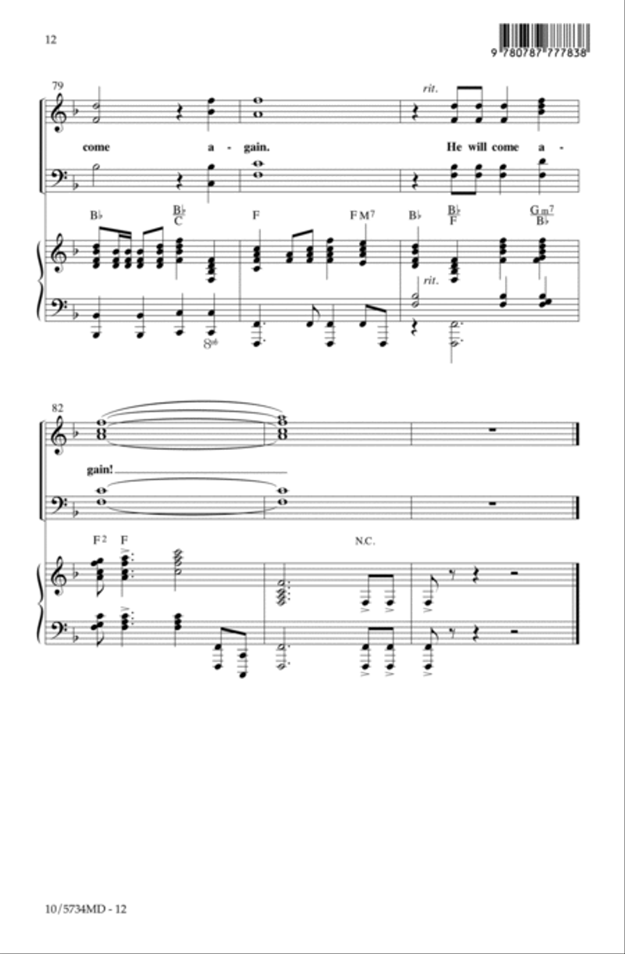 Bethlehem Morning Bethlehem Morning 4-Part scores gallery preview page 12