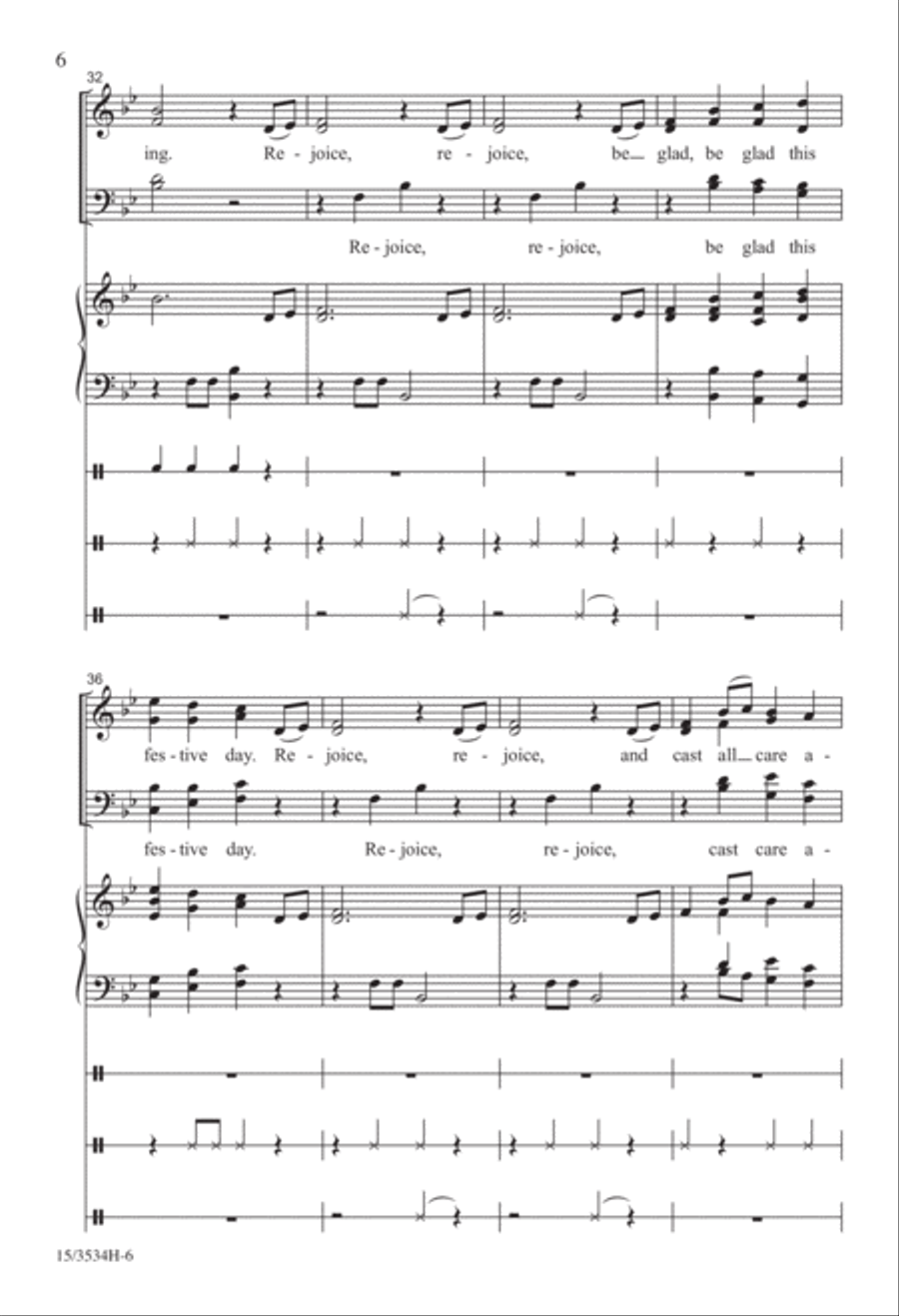 Be Glad This Festive Day 4-Part scores gallery preview page 6