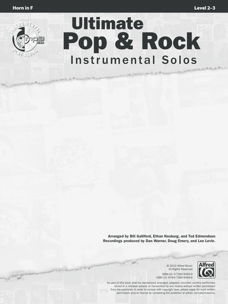 Ultimate Pop & Rock Instrumental Solos image number null