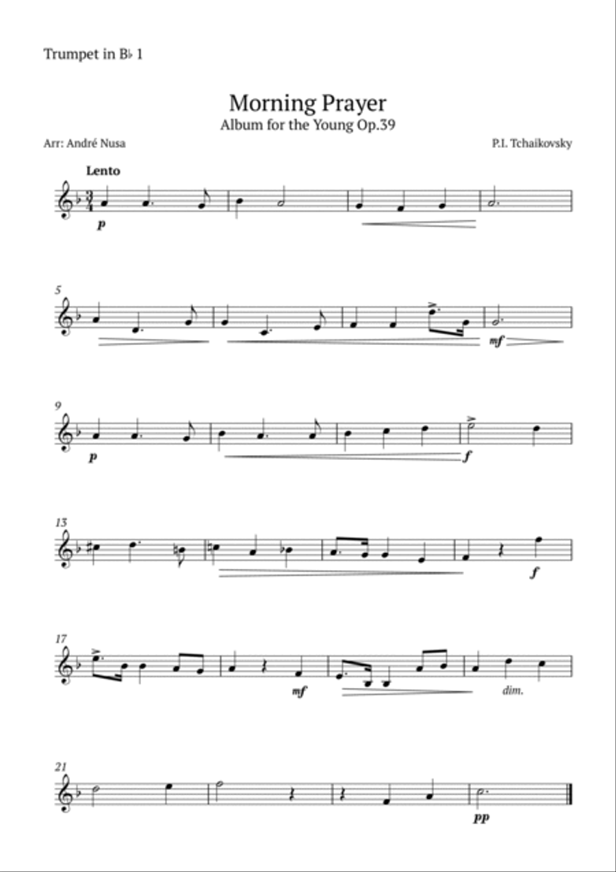 Morning Prayer Brass Quartet scores gallery preview page 4