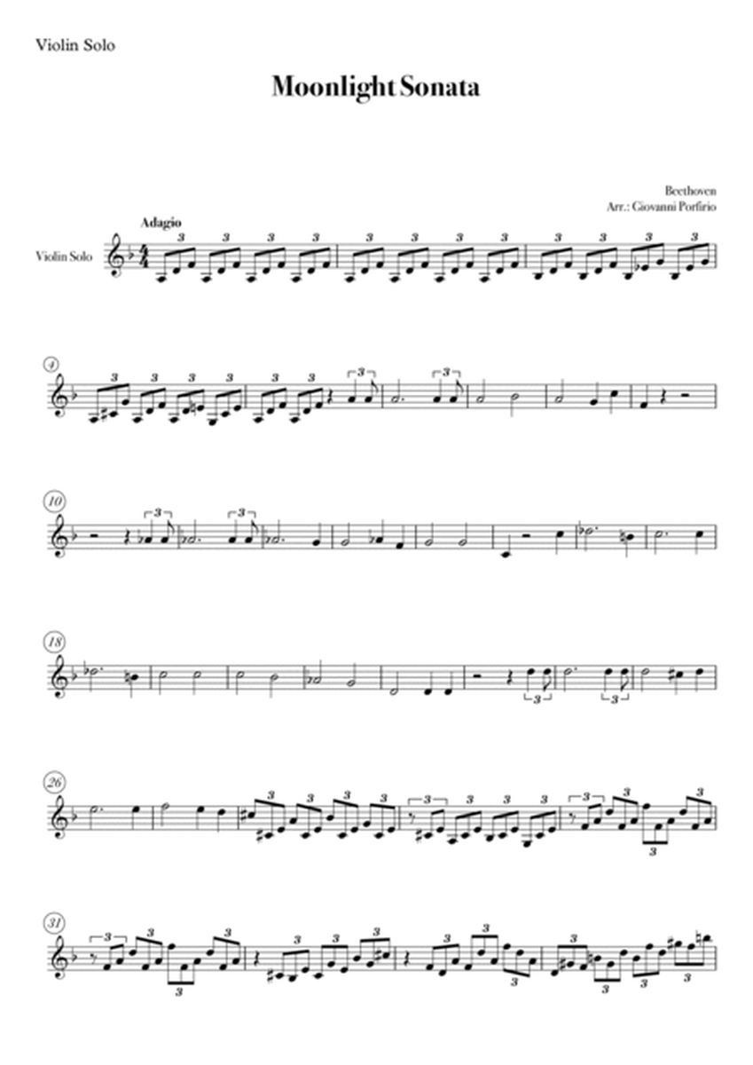 Moonlight Sonata (Easy Violin) image number null