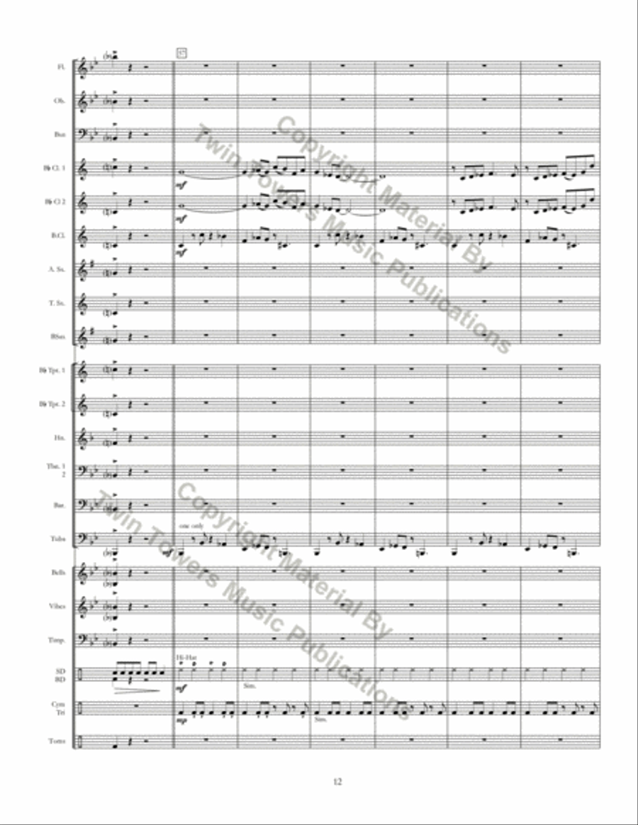 Ritmo Della Terra Concert Band scores gallery preview page 12