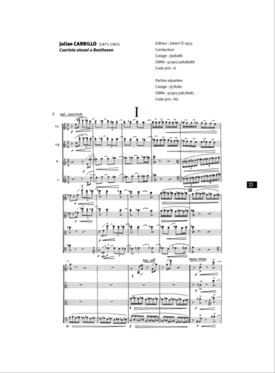 Cuarteto Atonal a Beethoven String Quartet scores gallery preview page 2