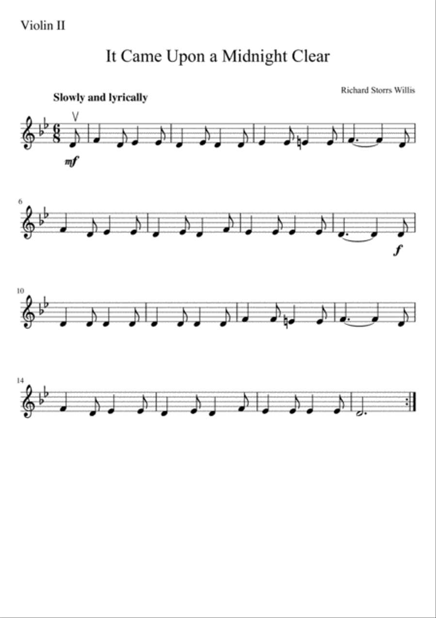 It Came Upon a Midnight Clear String Orchestra scores gallery preview page 5
