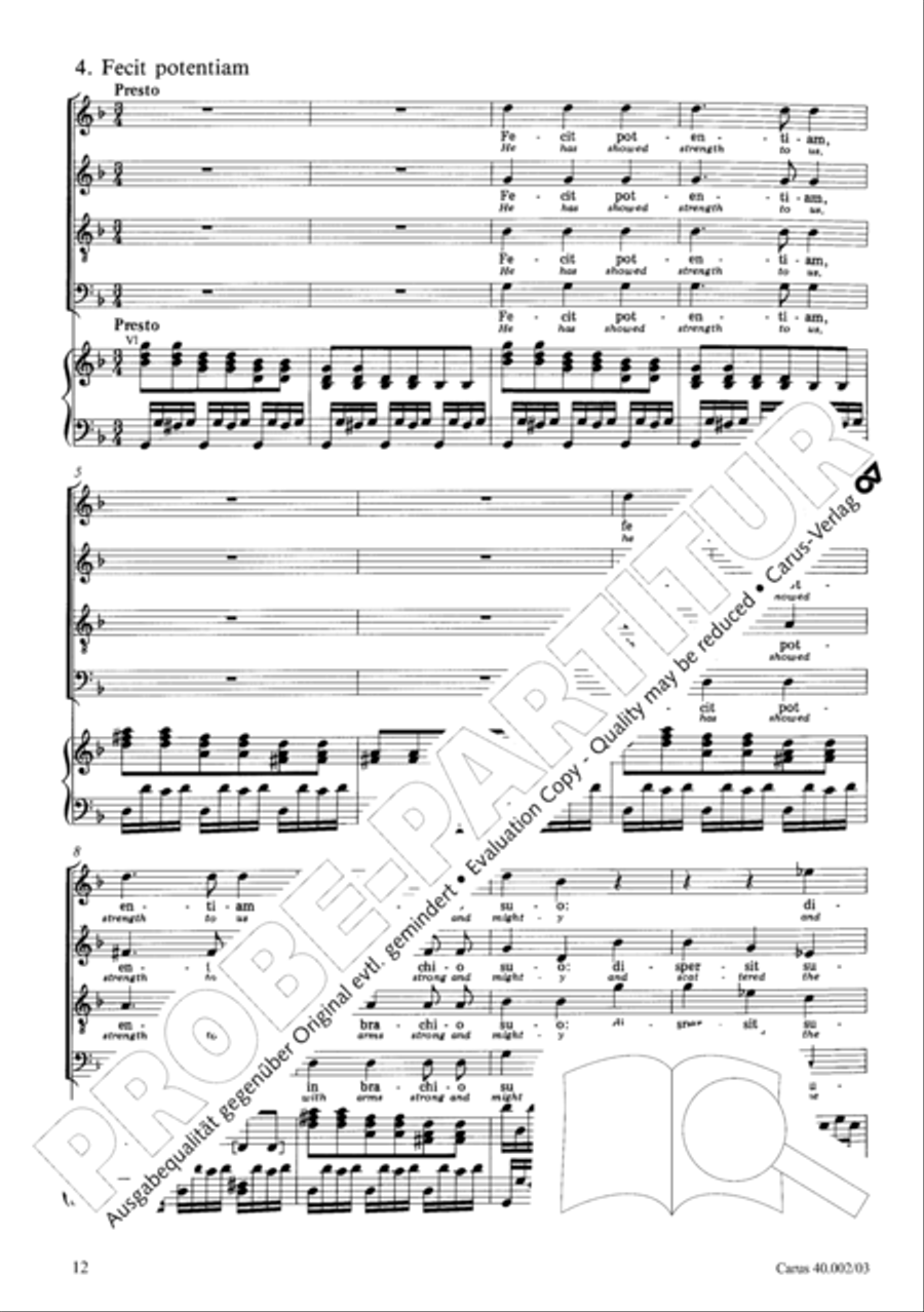 Magnificat Magnificat SA scores gallery preview page 13