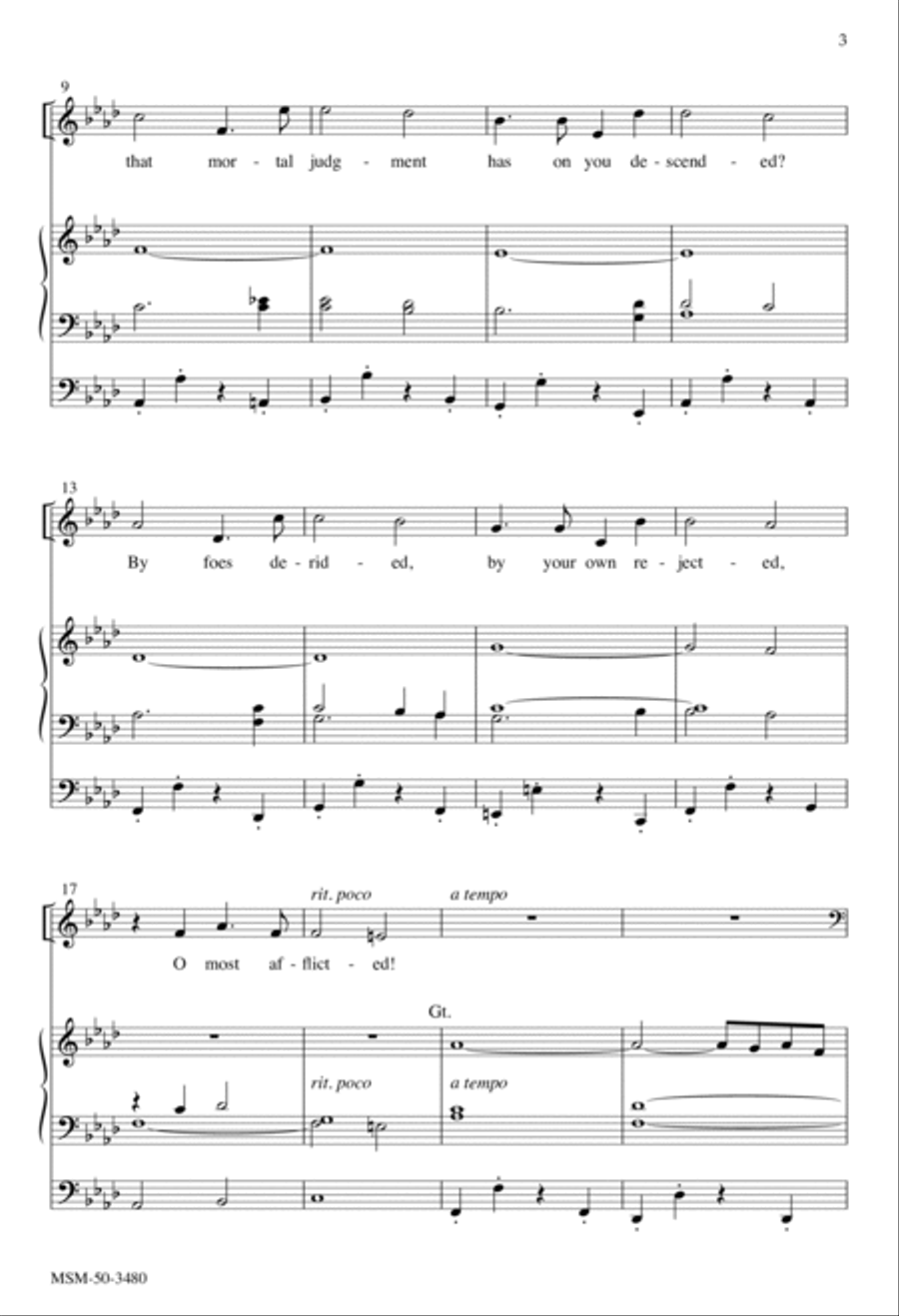 Ah, Holy Jesus 4-Part scores gallery preview page 3