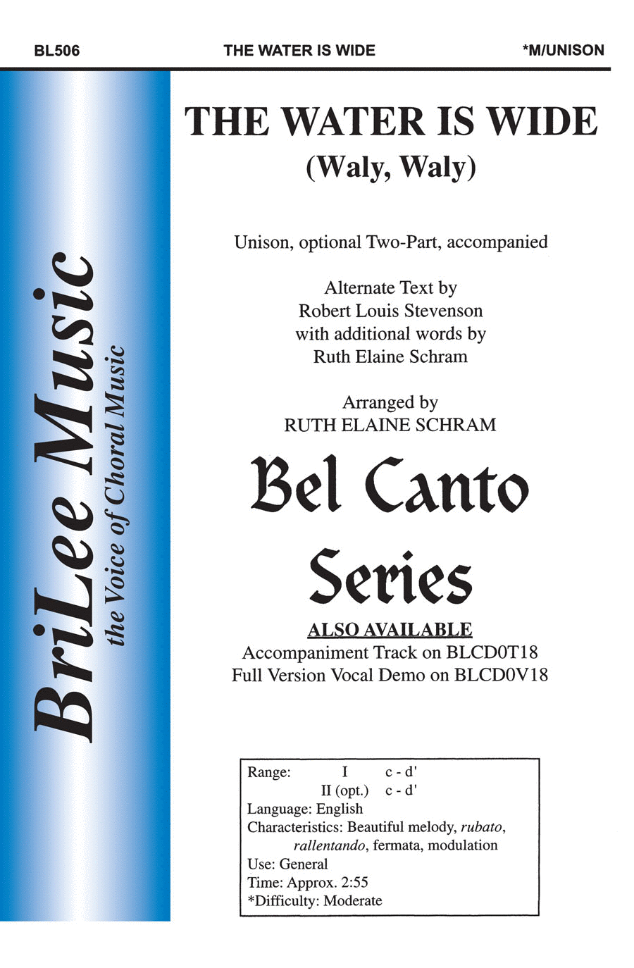 Water Is Wide, The (Waly, Waly) Choir scores gallery preview page 1