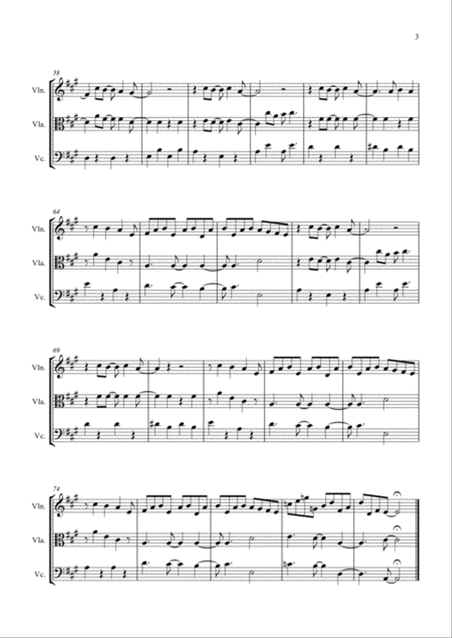 Here Comes The Sun String Trio scores gallery preview page 3