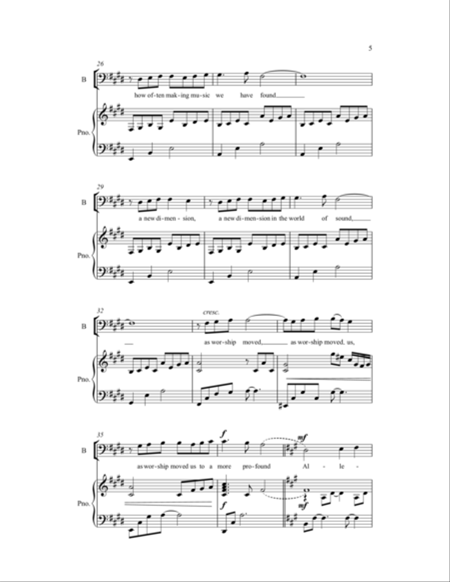 When In Our Music God Is Glorified 3-Part scores gallery preview page 4