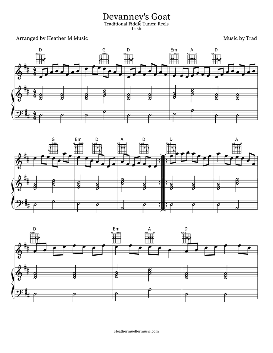 Devanney's Goat Violin Solo scores gallery preview page 1