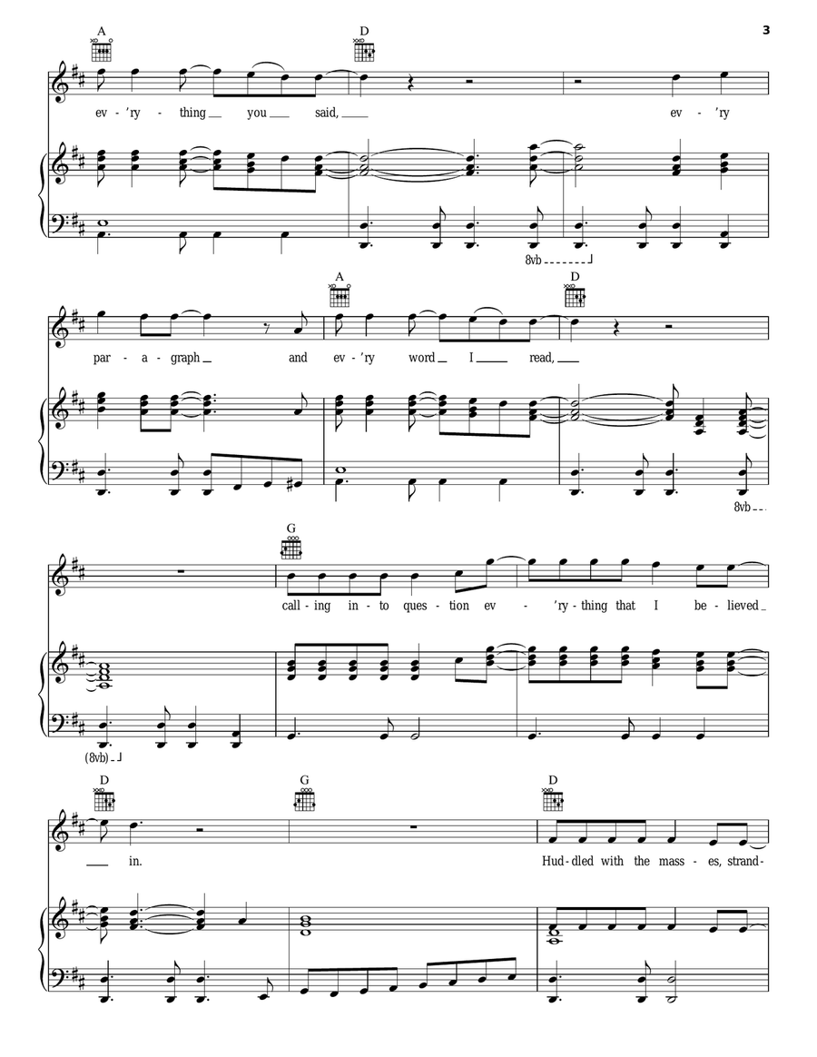 Gates Of Eden Acoustic Guitar scores gallery preview page 3