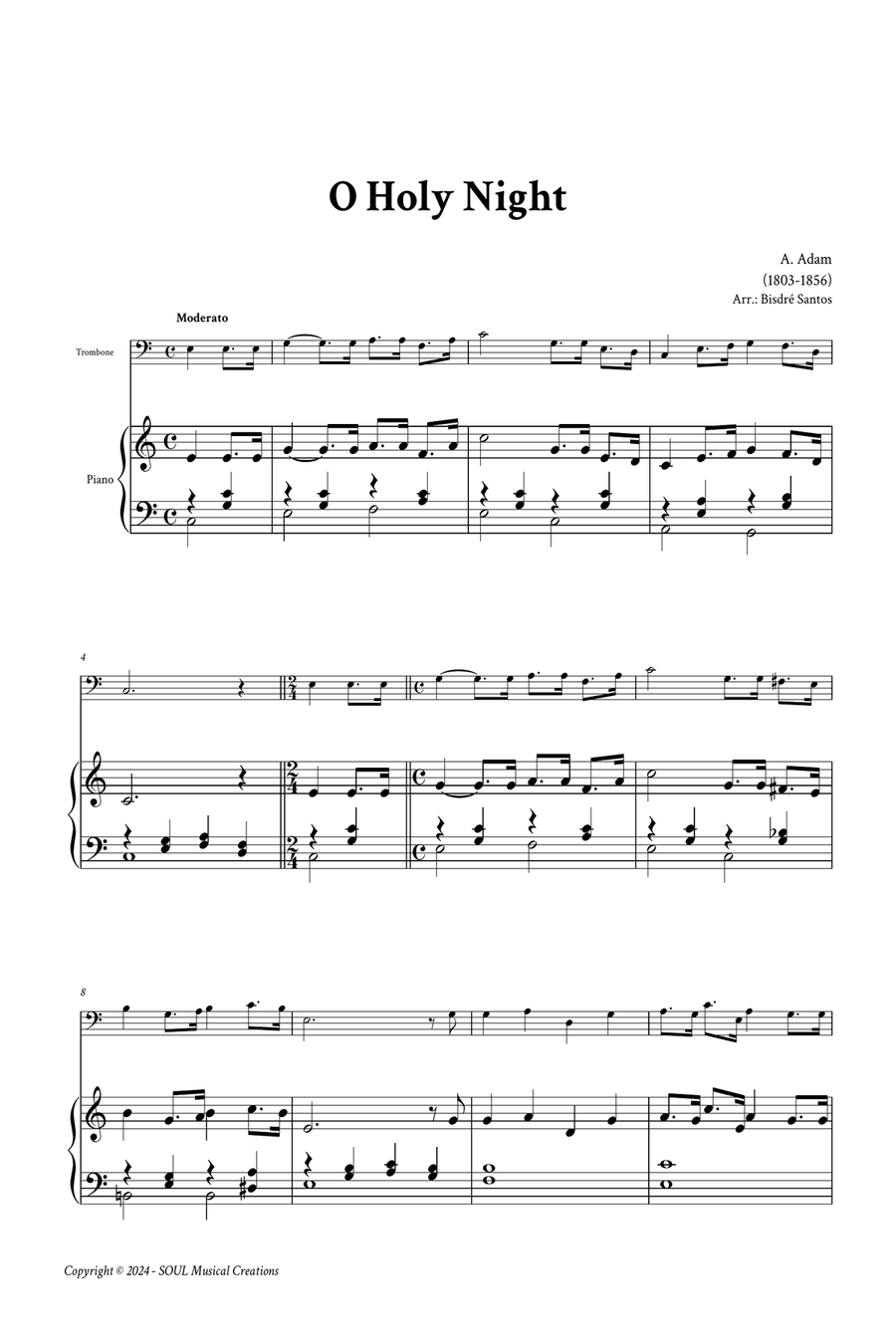 O Holy Night Piano scores gallery preview page 2