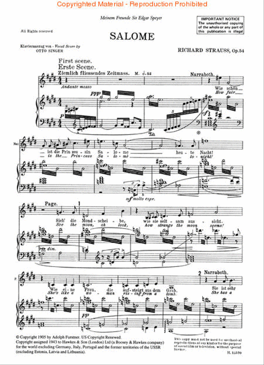 Salome, Op. 54 Choir scores gallery preview page 2