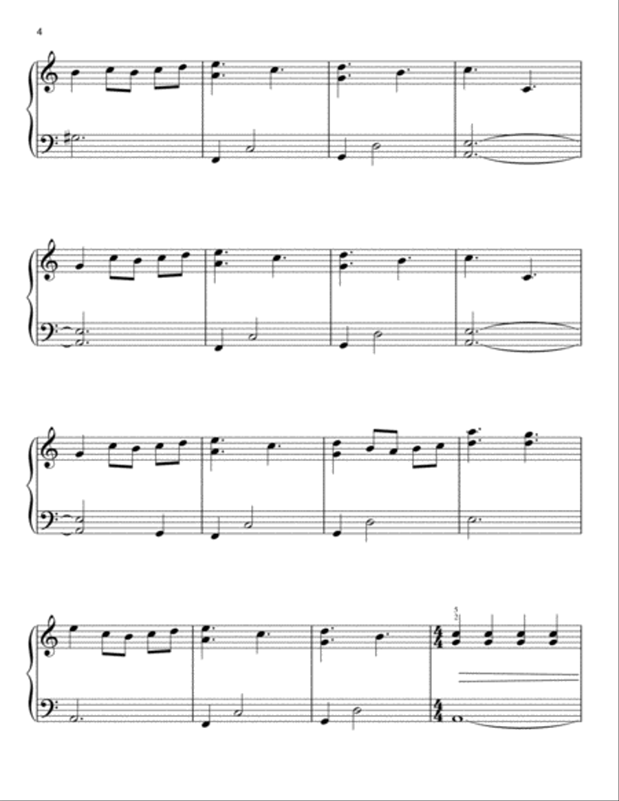 Reminiscent Easy Piano scores gallery preview page 4