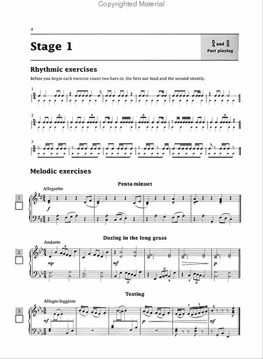 Improve Your Sight-reading! Piano, Level 6 Piano Method scores gallery preview page 2