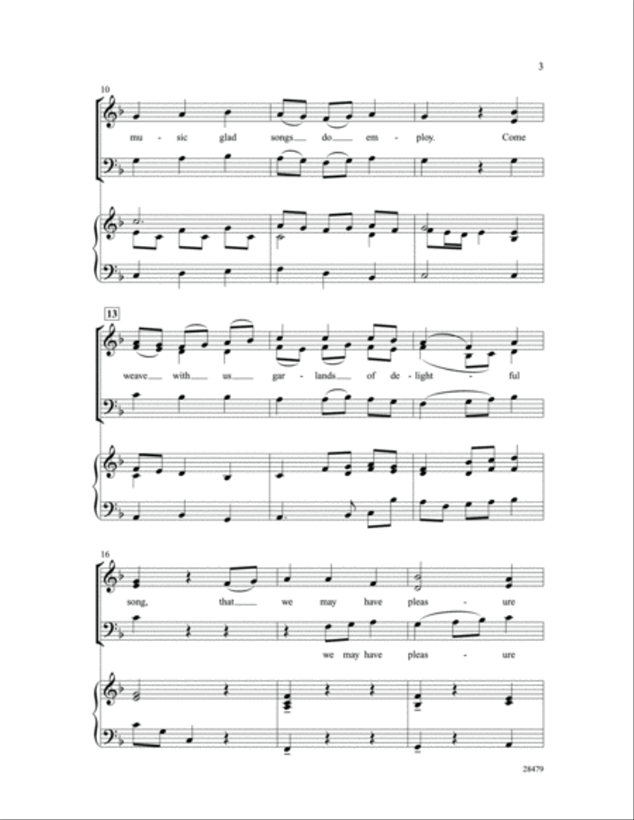 A Very Merry Madrigal 3-Part scores gallery preview page 3