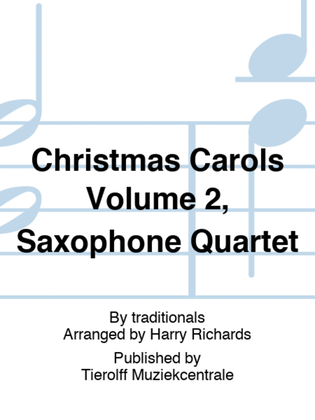 Christmas Carols Volume 2, Saxophone Quartet