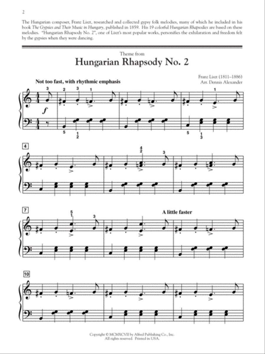 Hungarian Rhapsody No. 2