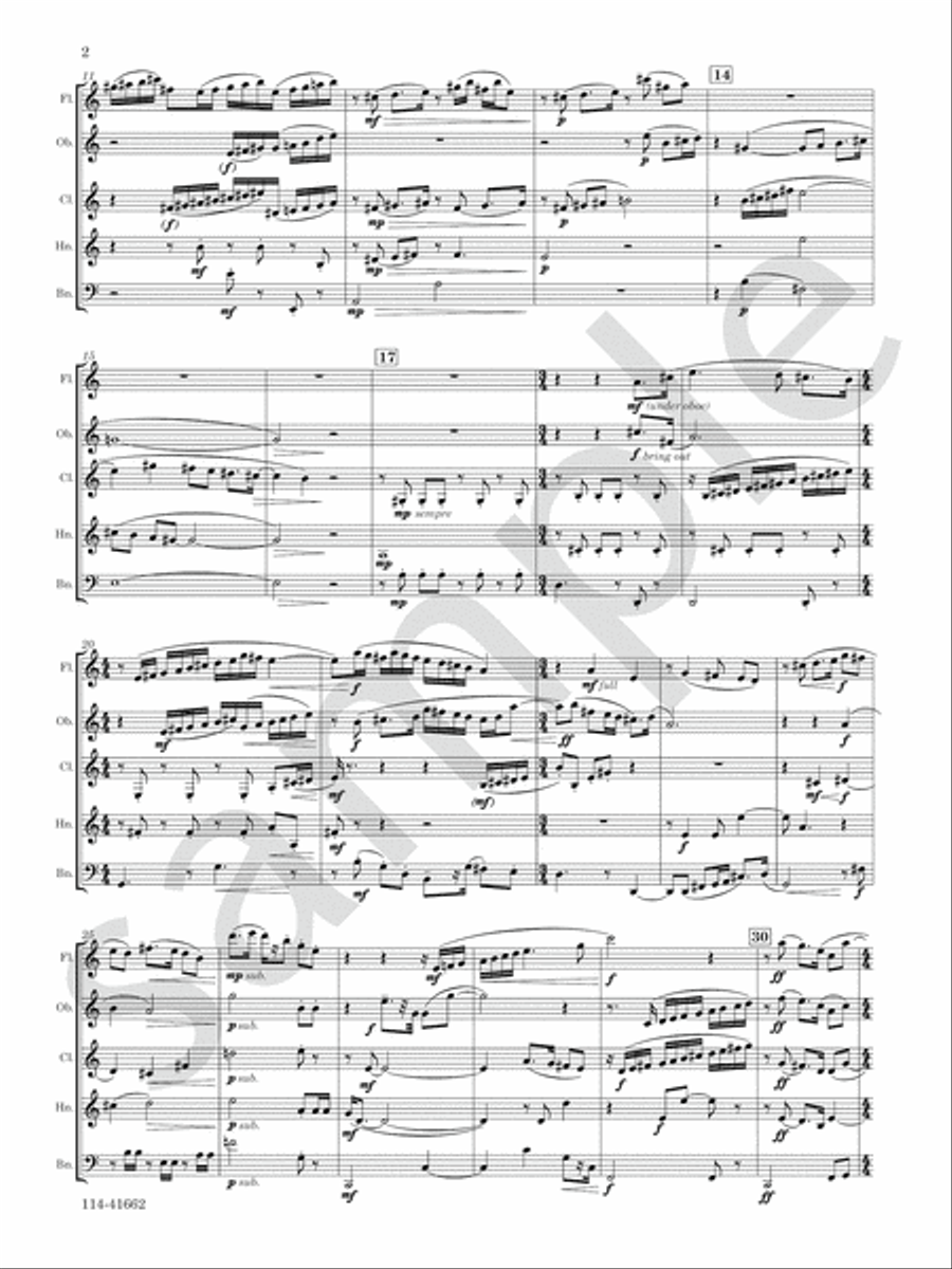 Cape May Breezes Woodwind Quintet scores gallery preview page 4