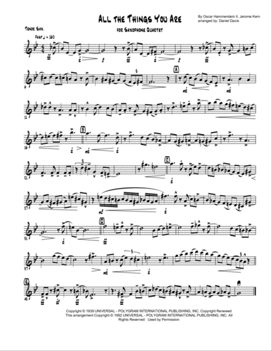 Can't Help Lovin' Dat Man Woodwind Quartet scores gallery preview page 5