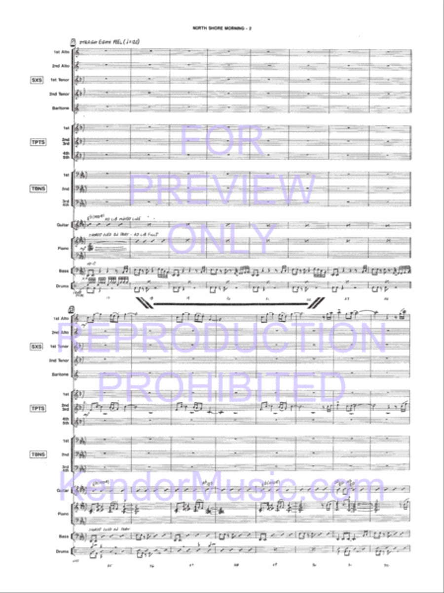 North Shore Morning North Shore Morning Jazz Ensemble scores gallery preview page 3