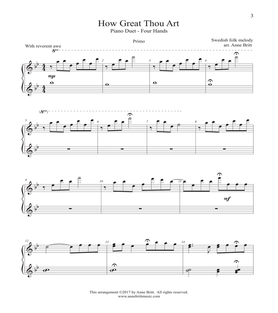 Piano Duets: The Sacred Collection 1 Piano, 4-Hands scores gallery preview page 5