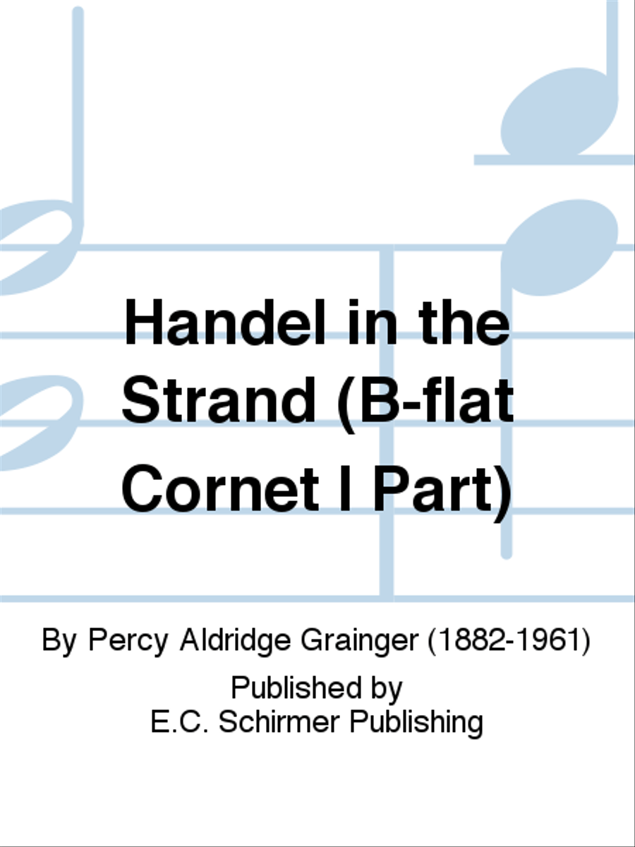 Handel in the Strand (B-flat Cornet I Part) Concert Band scores gallery preview page 1