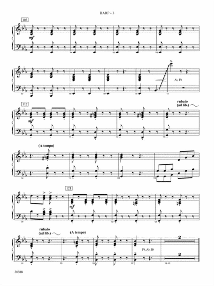 Napoli: Harp Concert Band scores gallery preview page 3