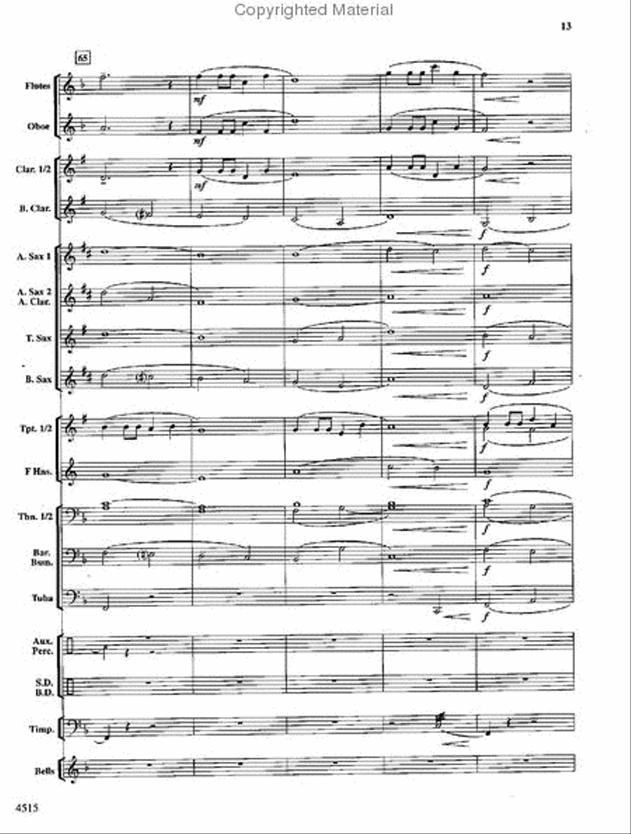 Lincoln Celebration Concert Band scores gallery preview page 14