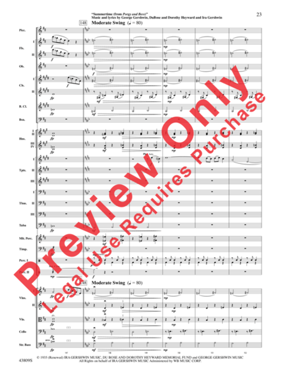 Gershwin by George! Full Orchestra scores gallery preview page 24