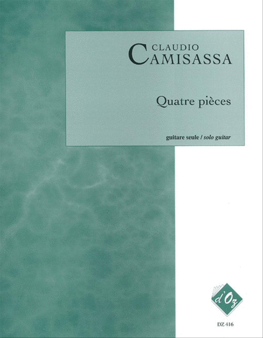 Quatre pièces Classical Guitar scores gallery preview page 1