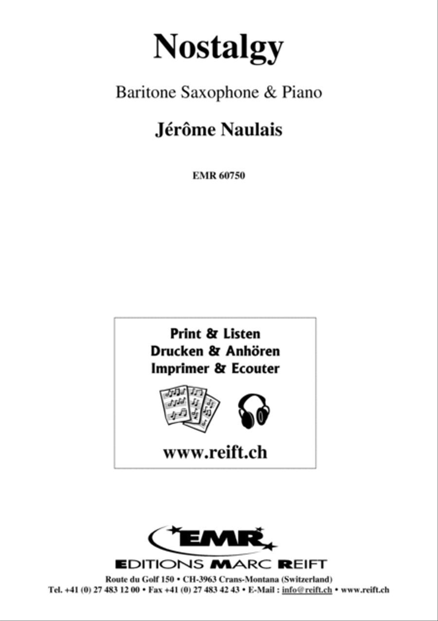 Nostalgy Baritone Saxophone scores gallery preview page 2