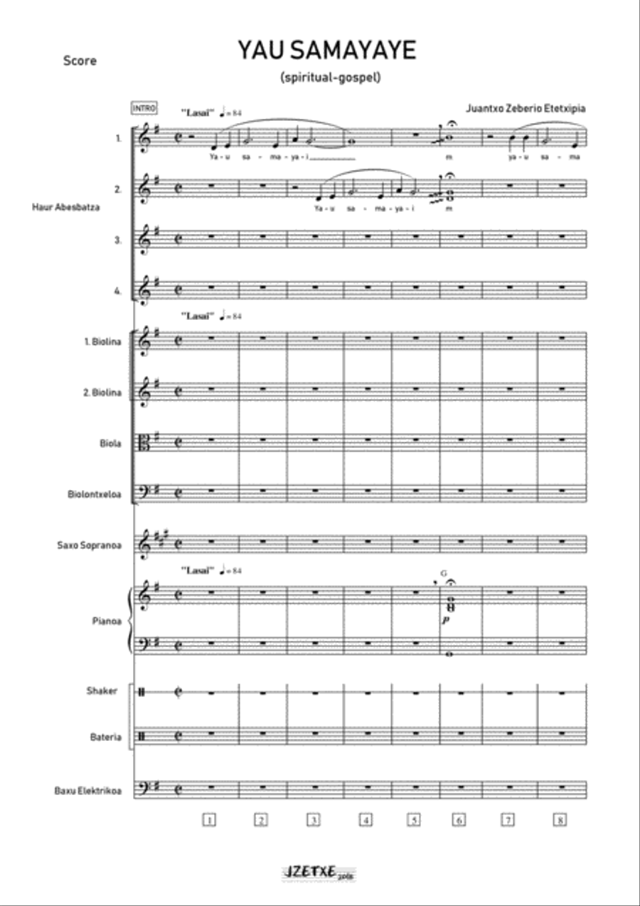 YAU SAMAYAYE (Score and Parts) Full Orchestra scores gallery preview page 5