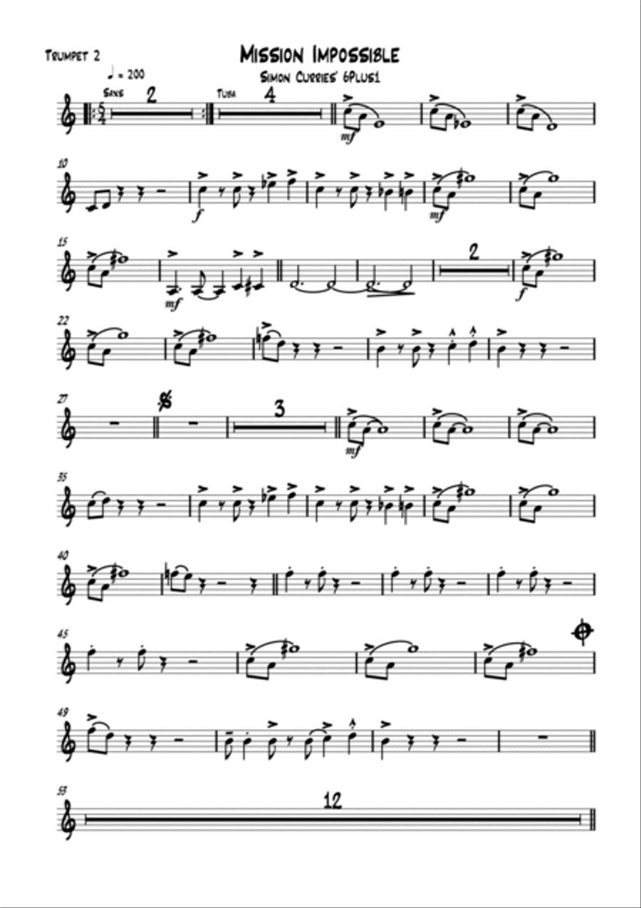 Mission: Impossible Theme Mission scores gallery preview page 3