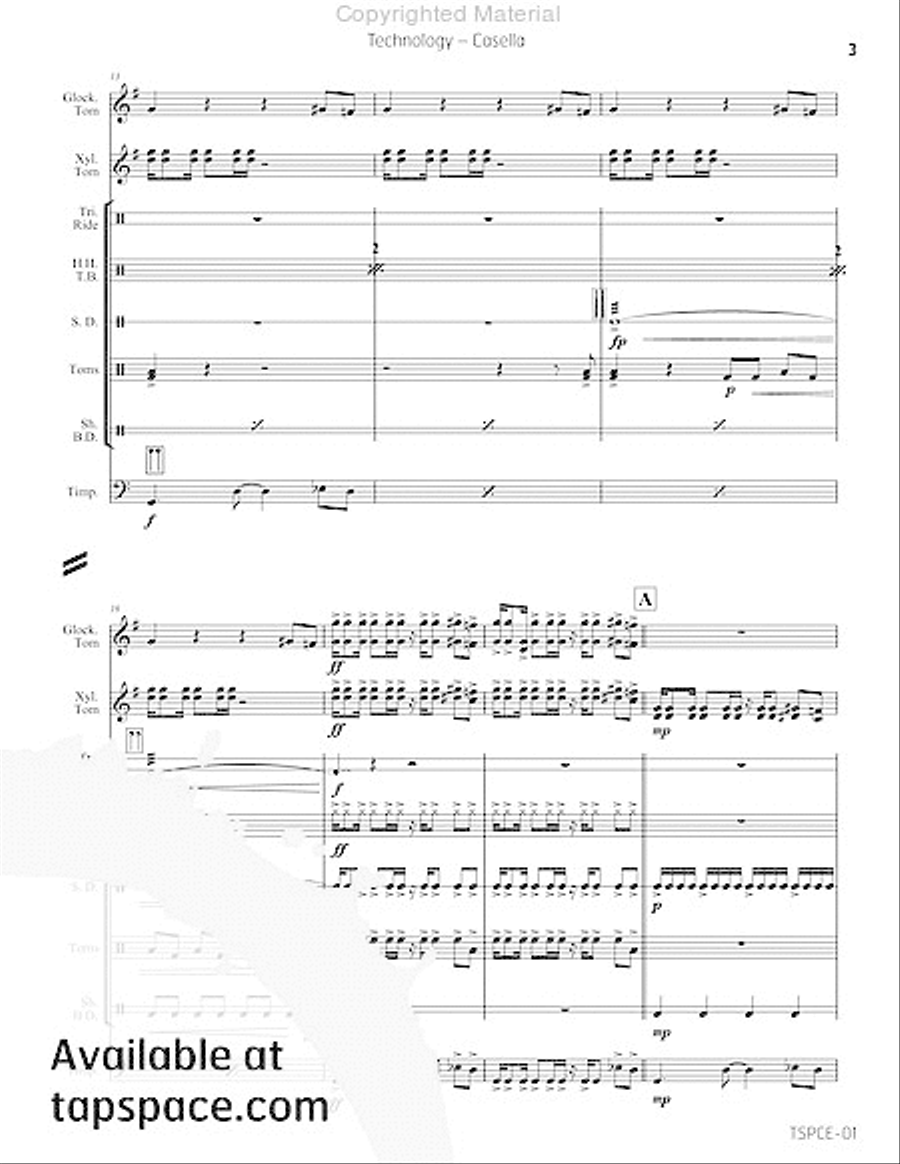 Technology Percussion Ensemble scores gallery preview page 6