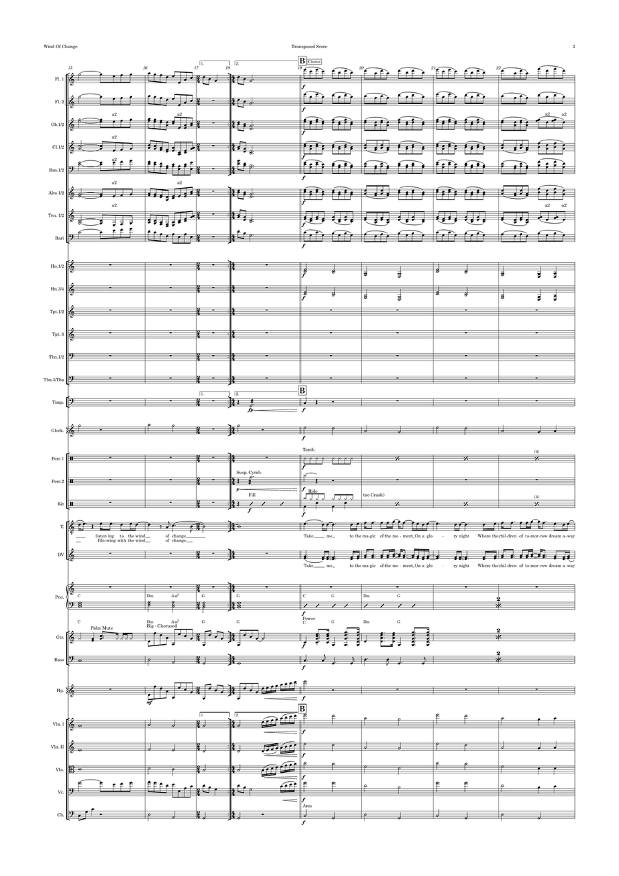 Wind Of Change Full Orchestra scores gallery preview page 3