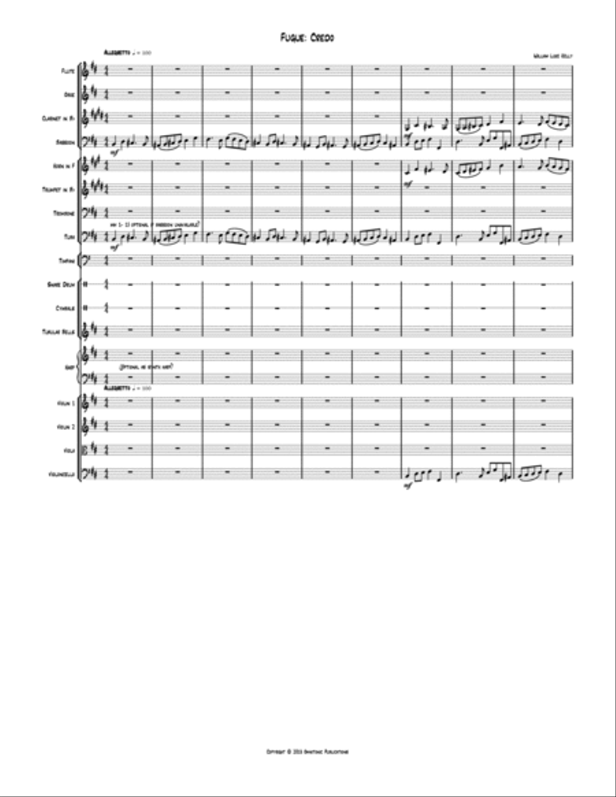 Credo Full Orchestra scores gallery preview page 2