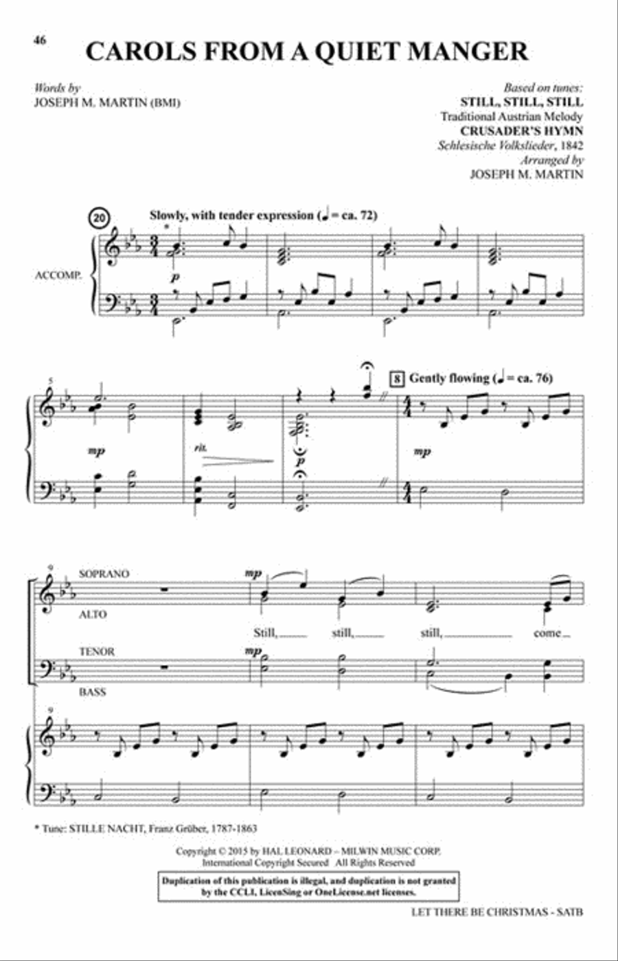 Let There Be Christmas 4-Part scores gallery preview page 6