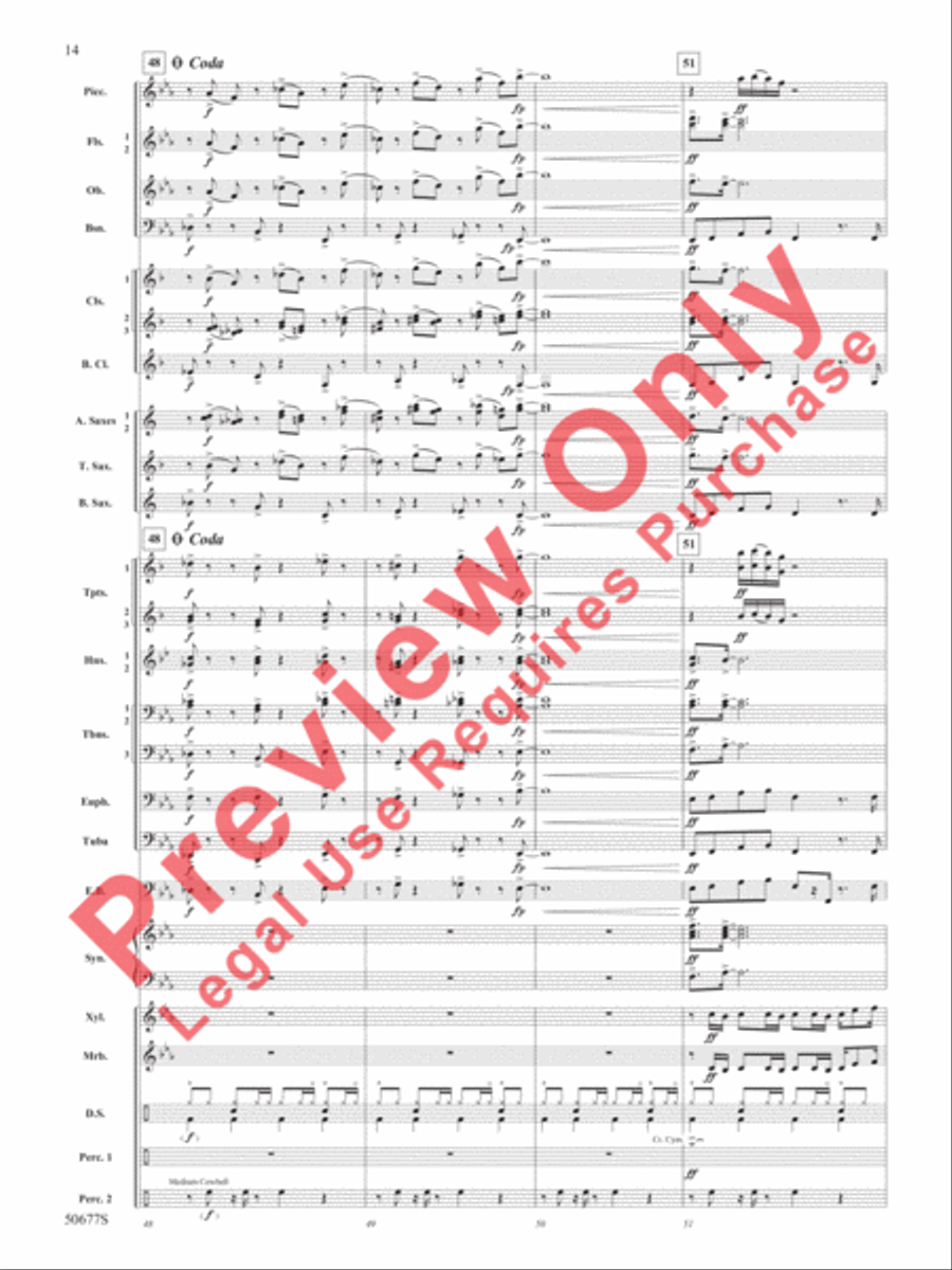 Thriller Concert Band scores gallery preview page 15