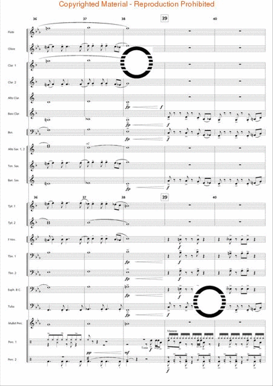 Bossa Nova Breeze Concert Band scores gallery preview page 9