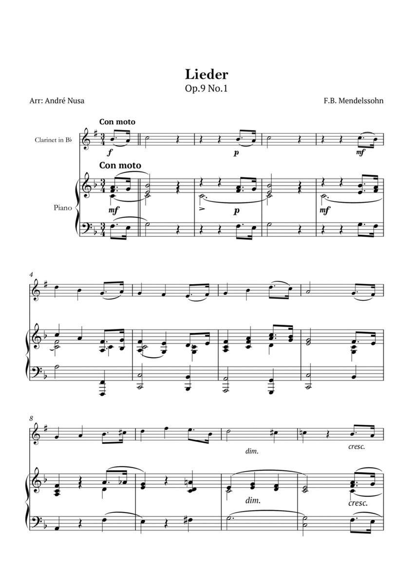 Lieder Op.9 No.1 image number null