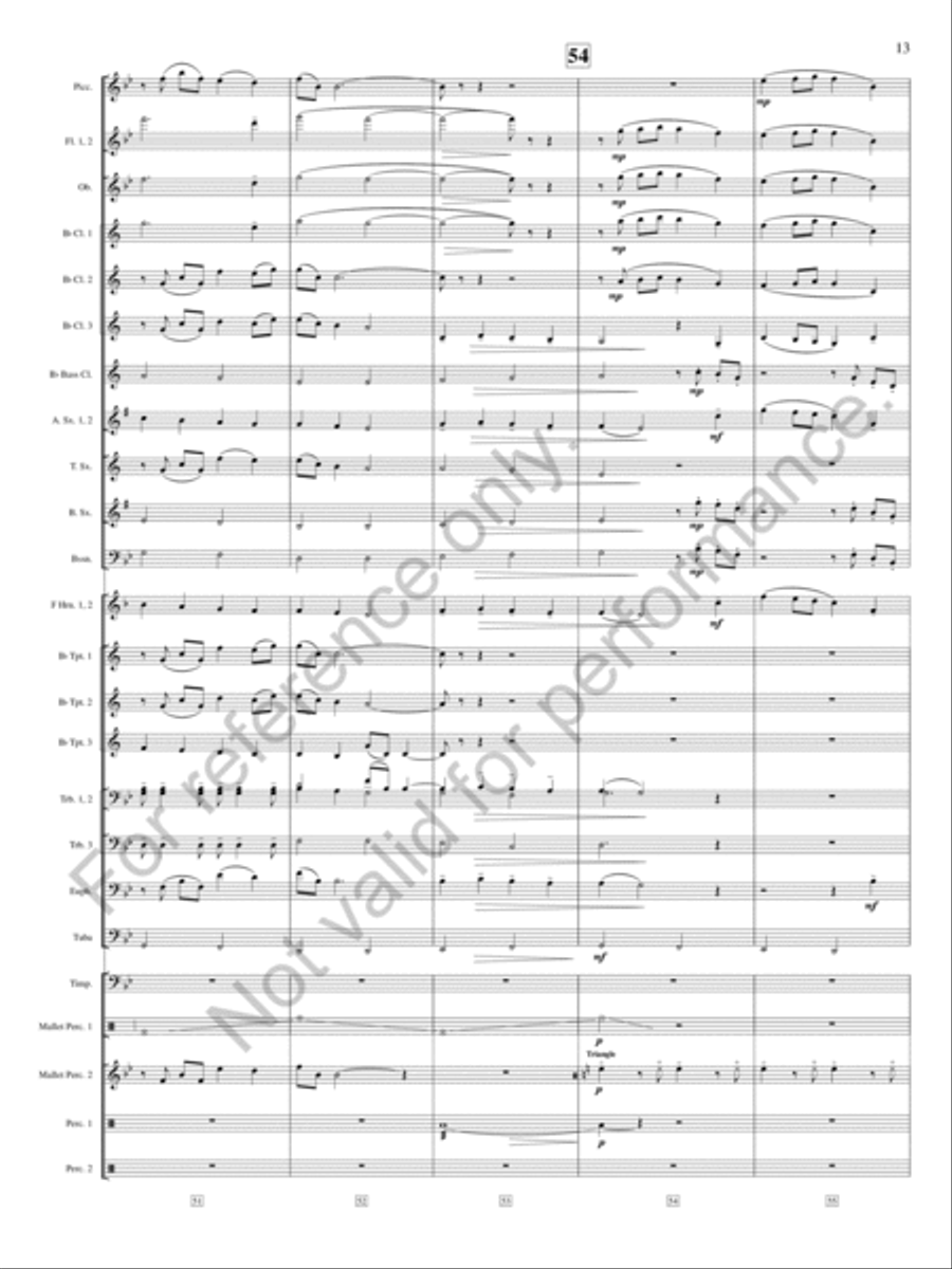 River City Sunset River City Sunset Concert Band scores gallery preview page 14
